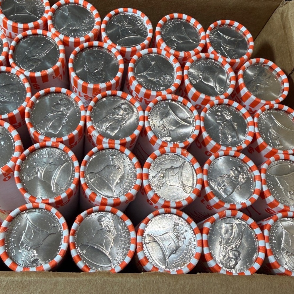 2026 Declaration of Independence Quarters 2 Roll Set Possible 4th of July Privy